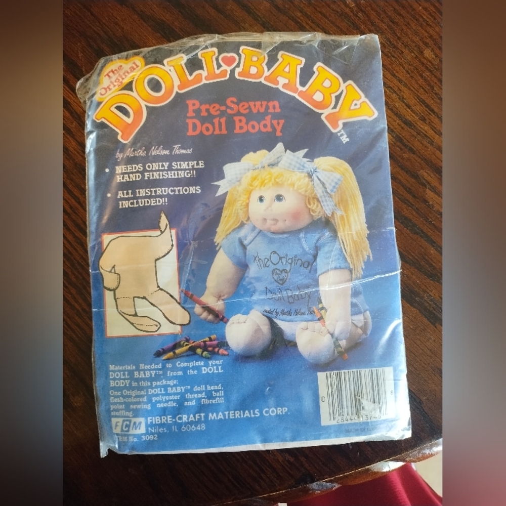 The Original Doll Baby Pre-Sewn Doll Body Vintage Fibre-Craft Kit NIP Sealed X 5
